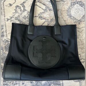 Tory Burch small Ella nylon and leather tote